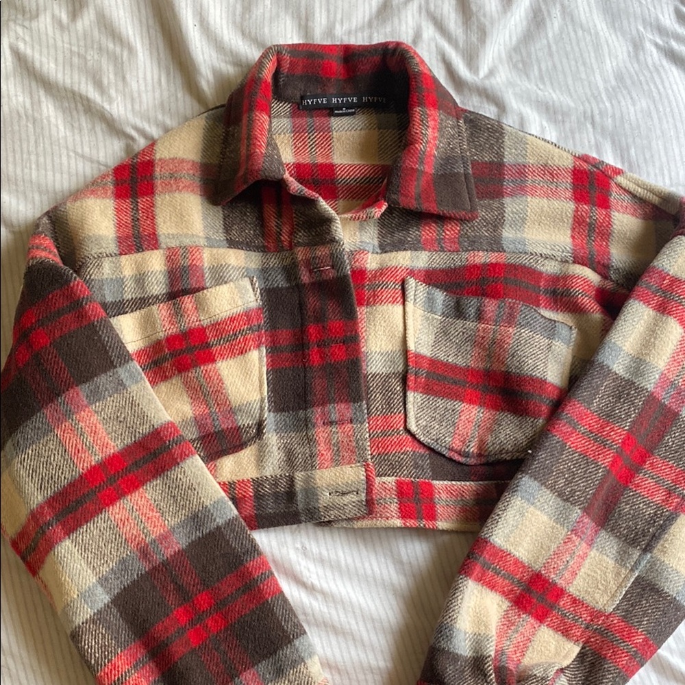 Plaid Cropped Jacket